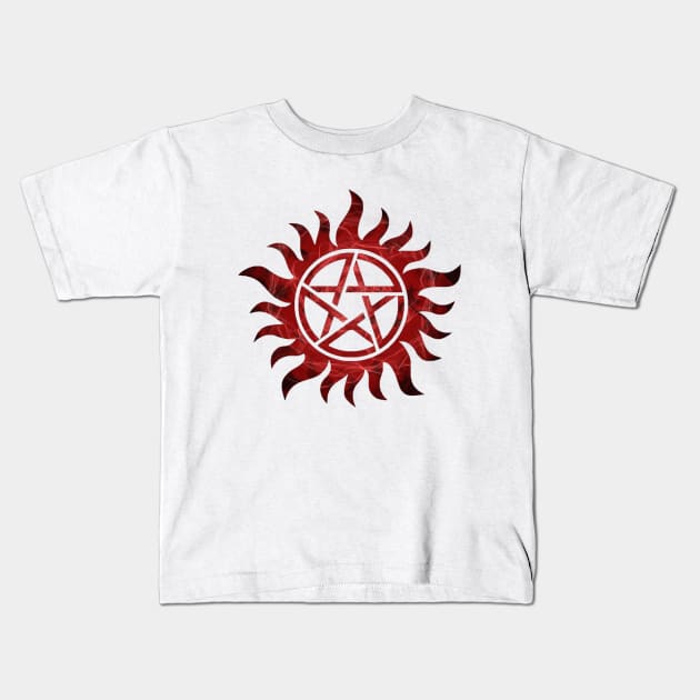 Supernatural 3 Kids T-Shirt by James Mclean